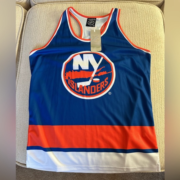 New York Islanders Women's Racerback Hockey Tank - Picture 1 of 3